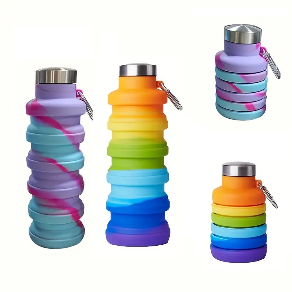 Water Bottle Collapsible - Botol Air Silikon Lipat 500Ml, Wadah