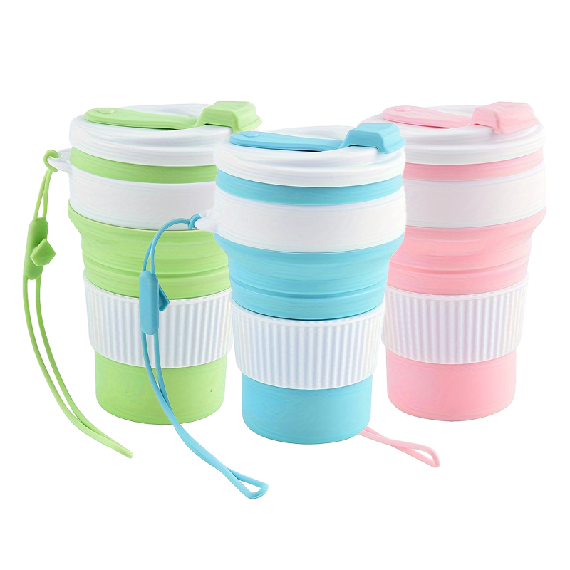 Water Bottle Collapsible - Cangkir Perjalanan Silikon yang Dapat Dilipat,