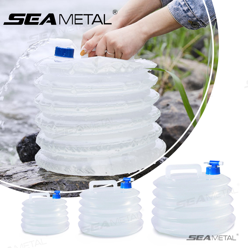 Water Bottle Collapsible - SEAMETAL 5L-15L Ember Lipat Mobil Portabel