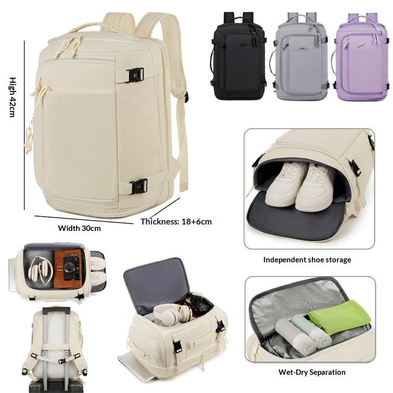 Travel Accessories Logo - Tas Ransel Perjalanan Kapasitas Besar Multi-Fungsi