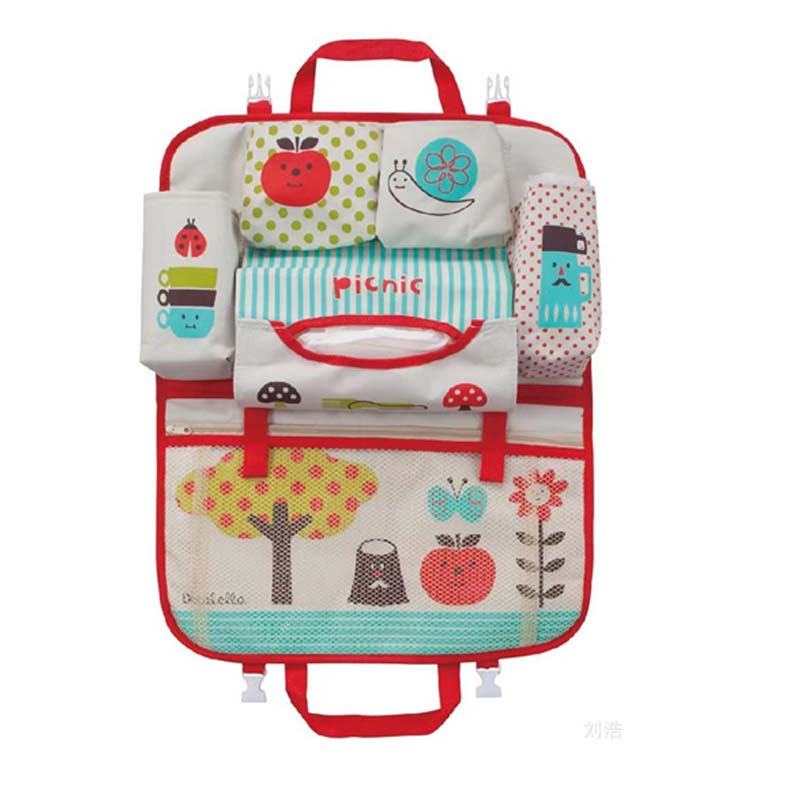 Car Seat Travel Bag - Tas penyimpanan kursi belakang mobil kartun,