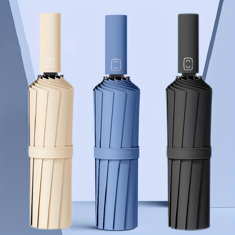 Travel Umbrella Compact - Payung 24 tulang diperkuat pria, payung