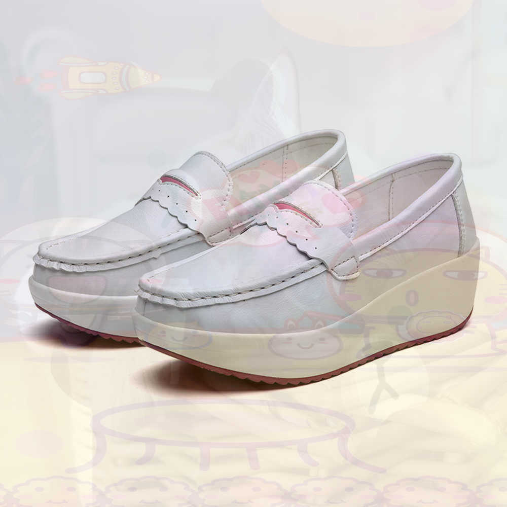 Travel Accessories For Young Women - Plataform Sepatu Kets Merah Muda Musim
