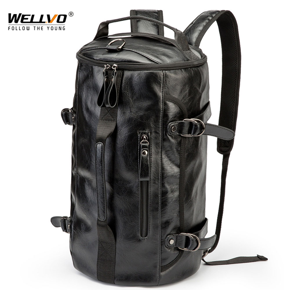 Luggage Strap Belt - Pria Kulit Ember Ransel Multifungsi Tas