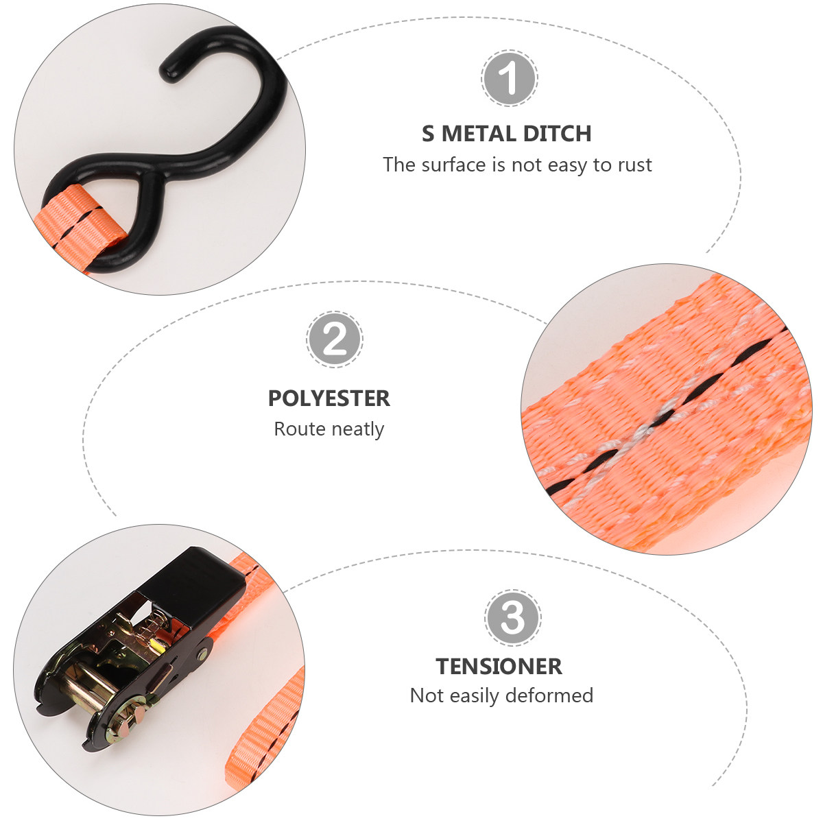 Luggage Strap Belt - 2Pcs Tali Pengikat Kargo yang Dapat
