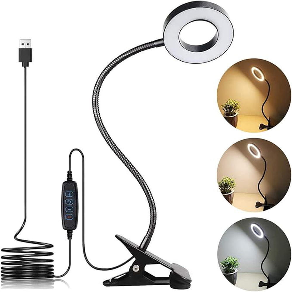 Book Light Flexible - Lampu Baca LED Clip-on 3 Mode
