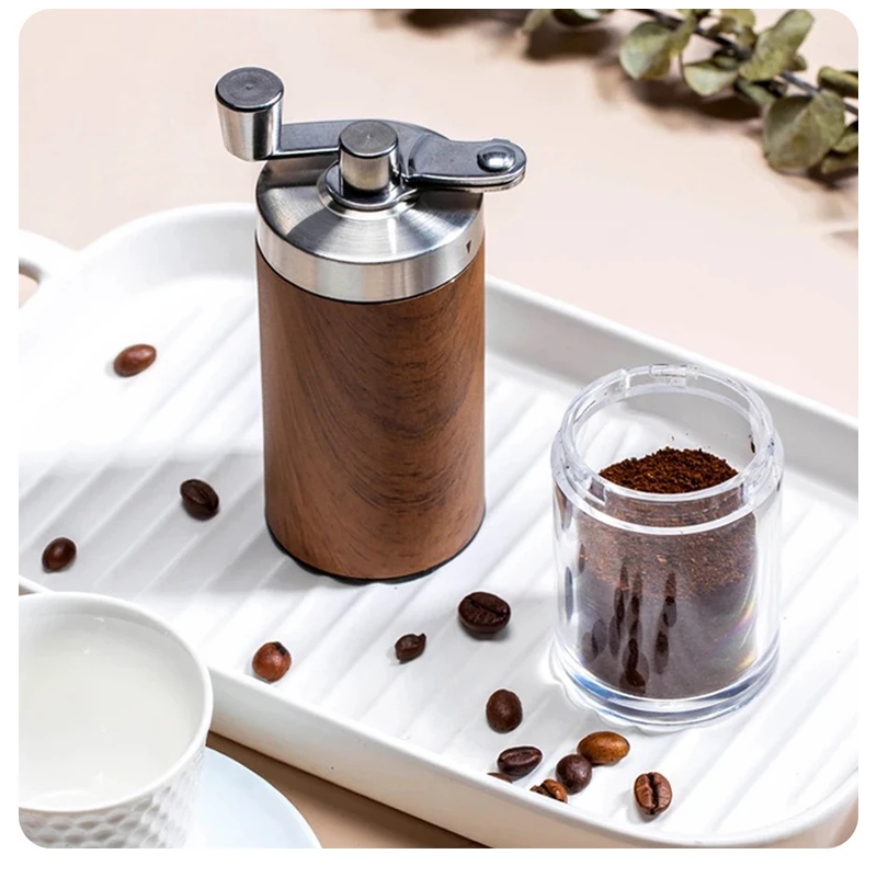 Travel Kitchen Accessories - Penggiling Kopi Manual Portabel Berbahan Kayu,