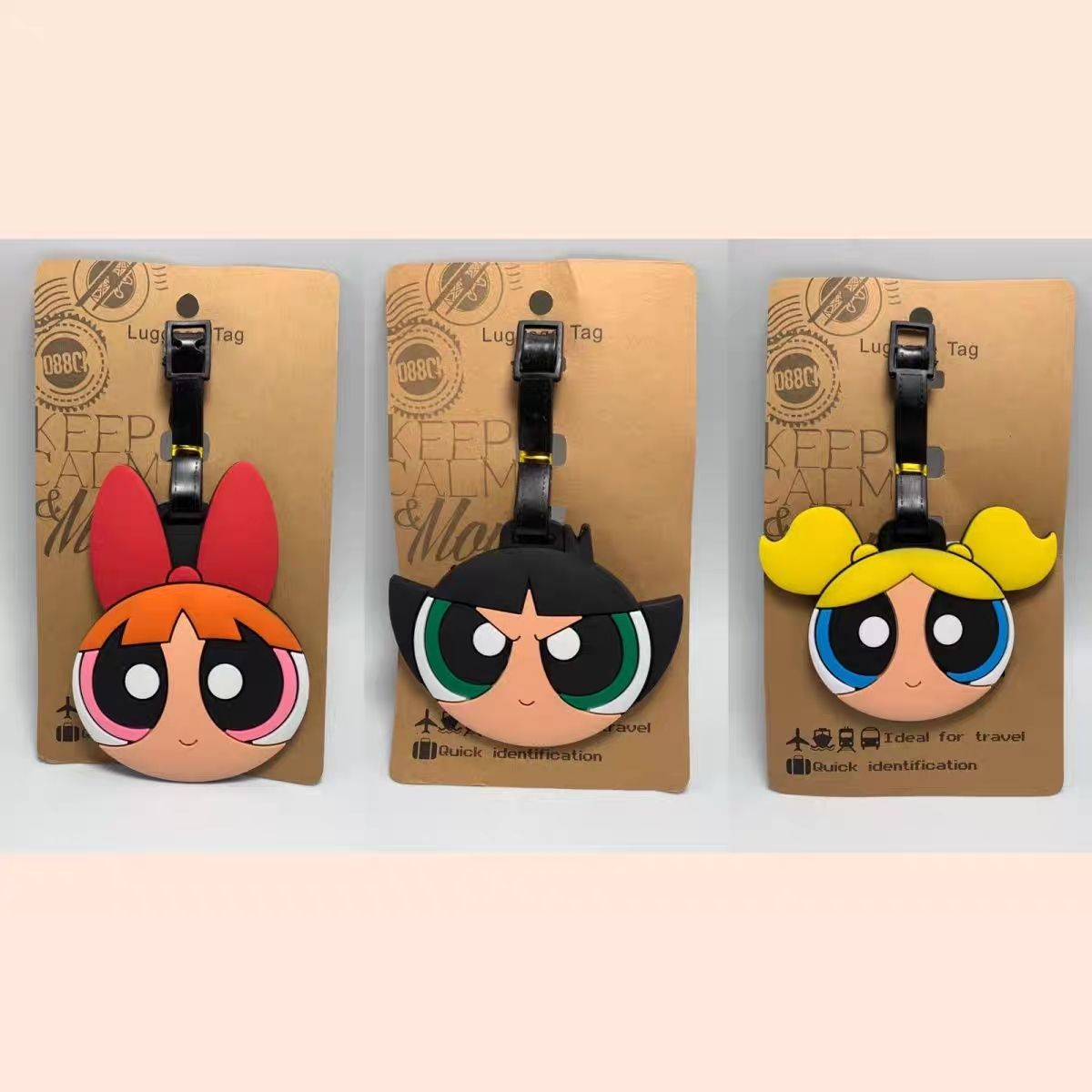 Travel Accessories Logo - Gantungan Tas Anime The Powerpuff Girls,