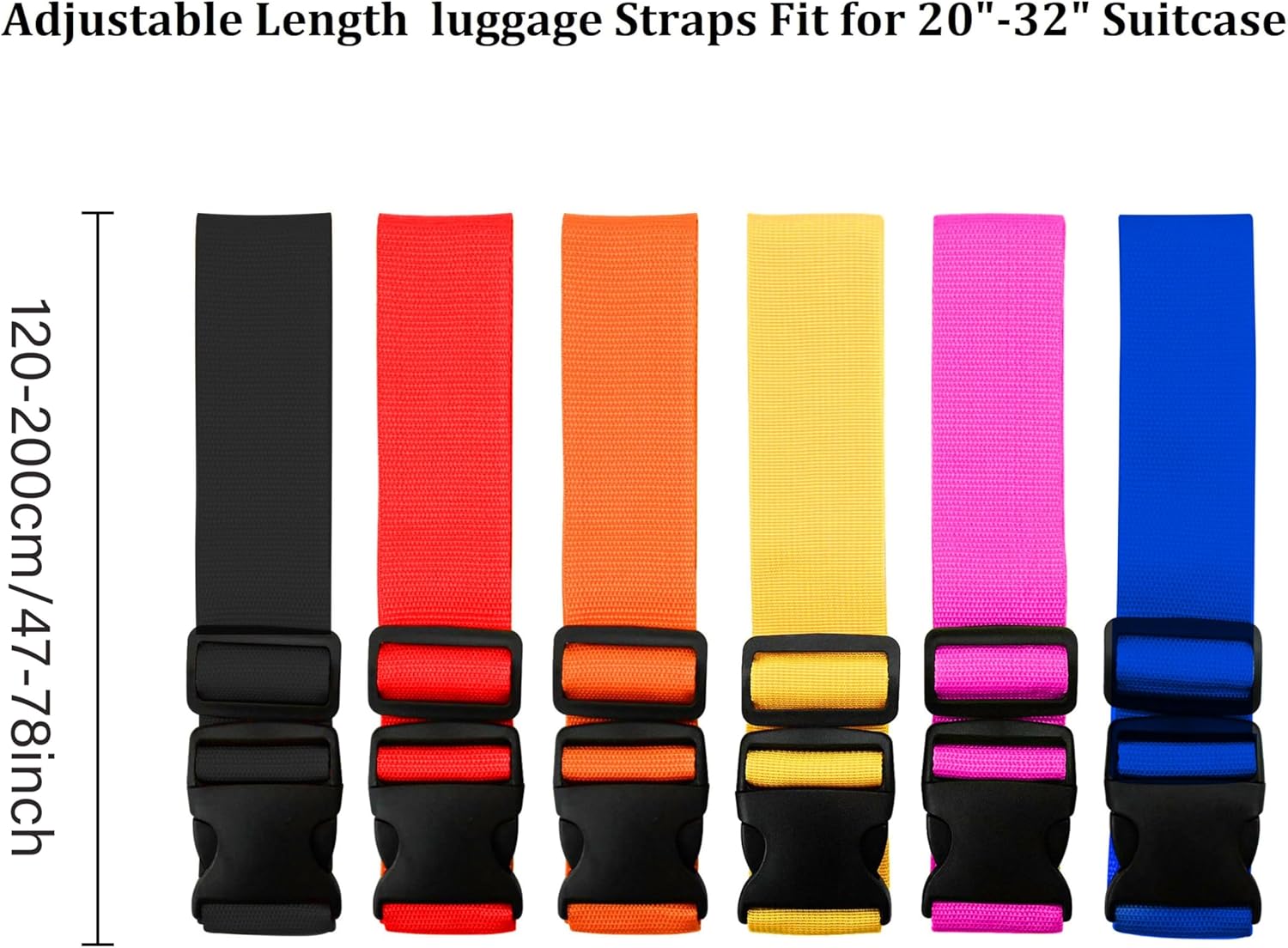 Luggage Strap Belt - Tali Koper Warna Cerah yang Dapat