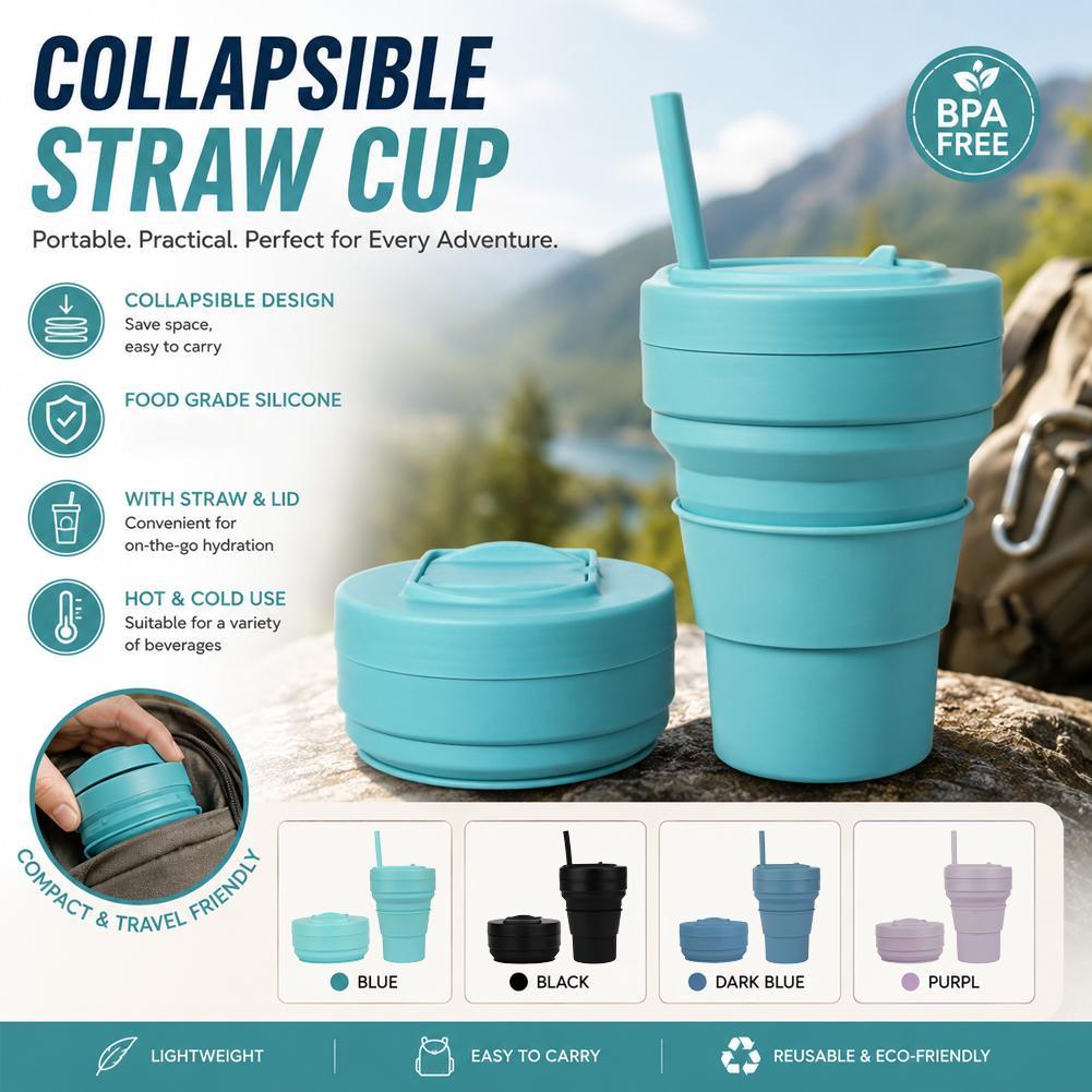 Water Bottle Collapsible - Cangkir Kopi Silikon Dapat Dilipat dengan