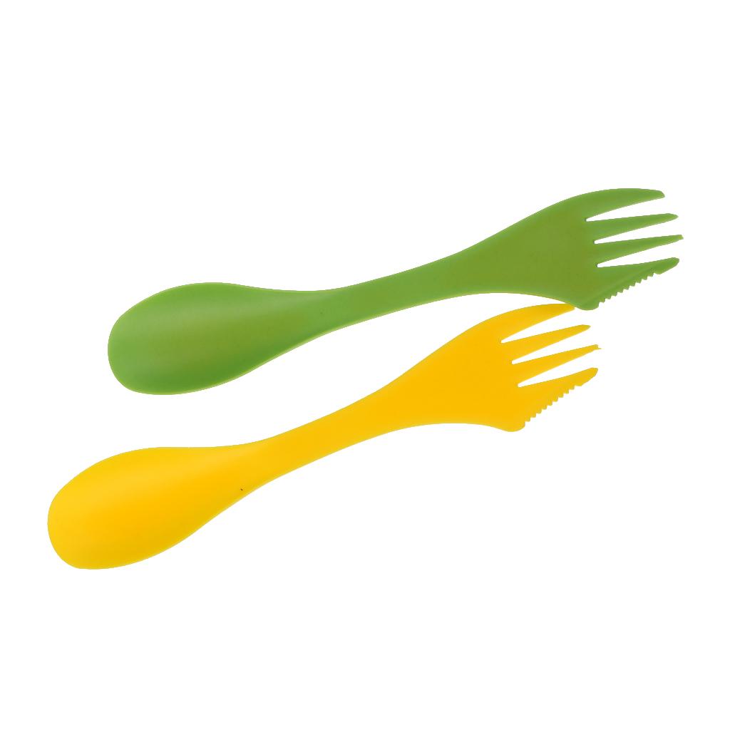 Travel Kitchen Accessories - Set Peralatan Makan Spork Garpu Multifungsi