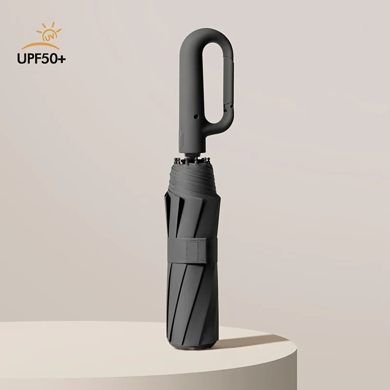 Travel Umbrella Compact - Payung lipat otomatis pria, 20 tulang