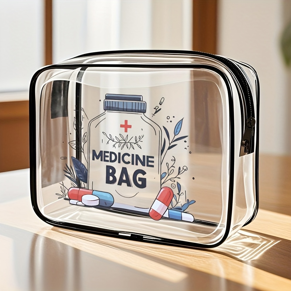 Toiletry Bag Tsa - 1 Buah Tas Rias Bening Transparan