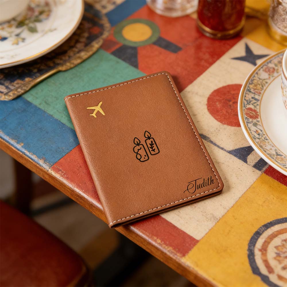 Travel Accessories Meaning - 1 Buah Sampul Paspor Nama Pribadi