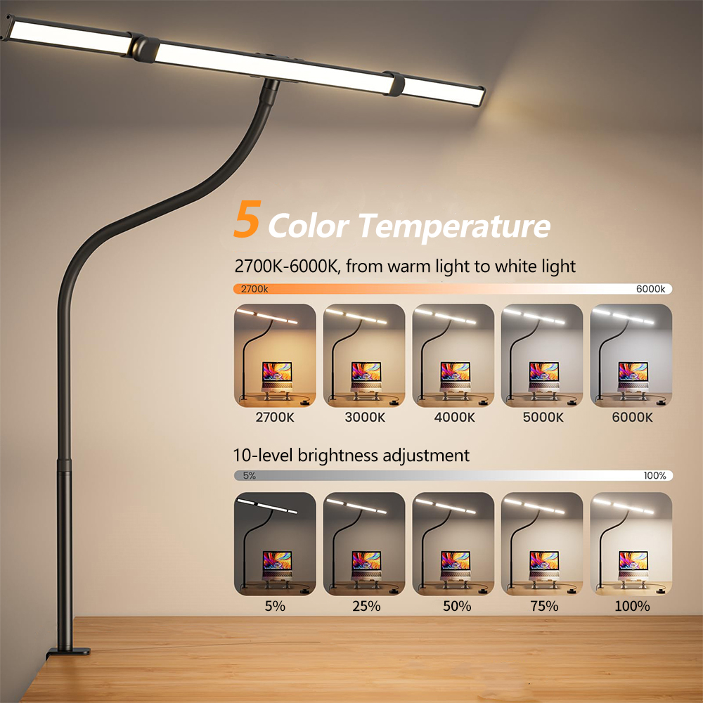 Lampu Meja Logam LED Perawatan - Book Light Flexible ulasan dan harga