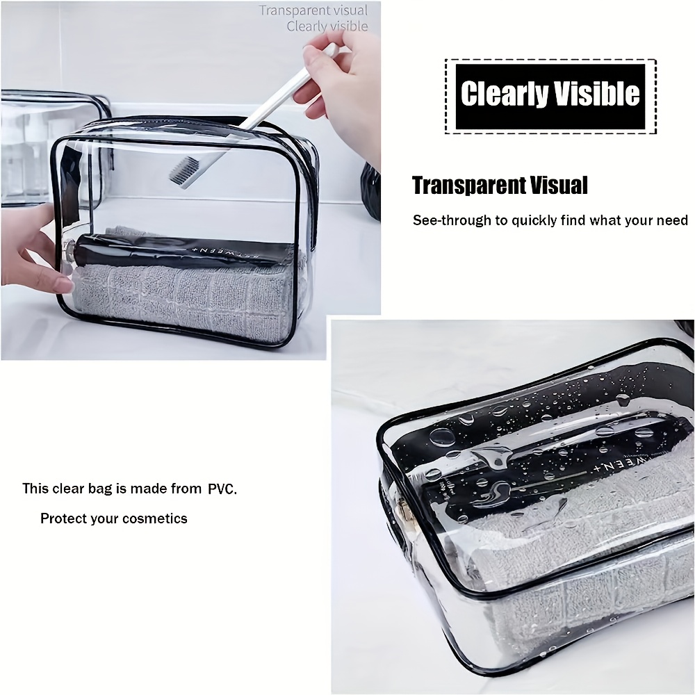 1 Buah Tas Rias Bening Transpa - Toiletry Bag Tsa ulasan dan harga