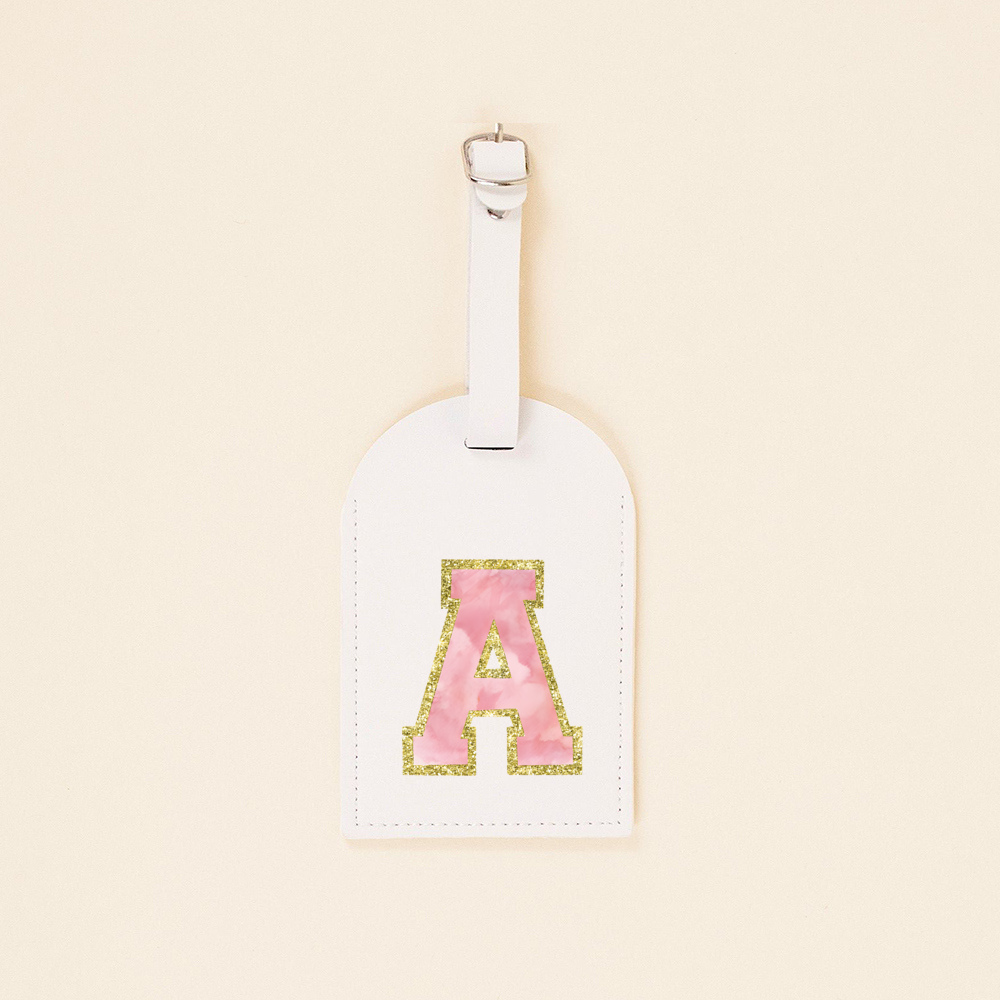 Tag bagasi Monogram huruf pest - Travel Accessories Gifts For Her ulasan dan harga