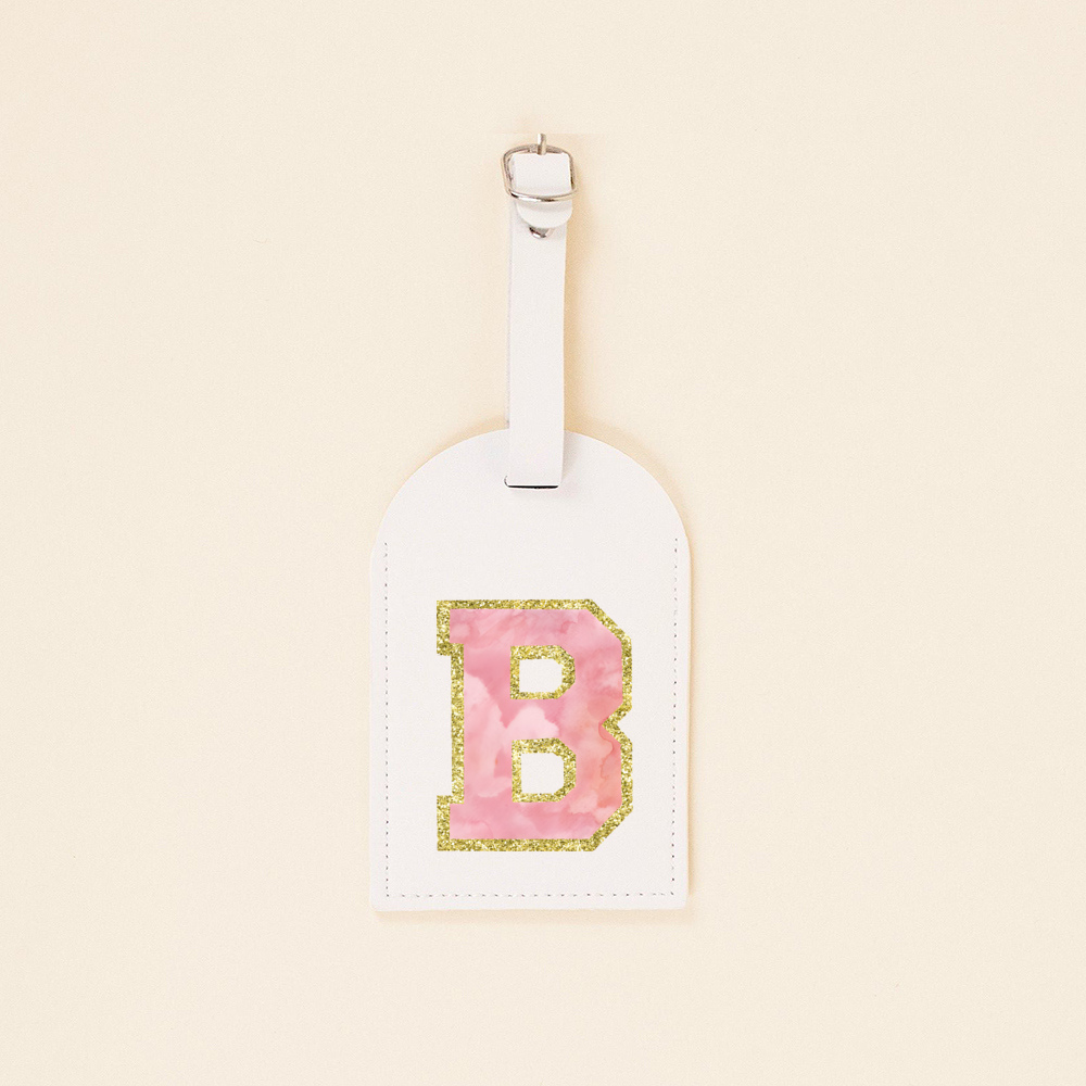 Tag bagasi Monogram huruf pest - Travel Accessories Gifts For Her ulasan dan harga
