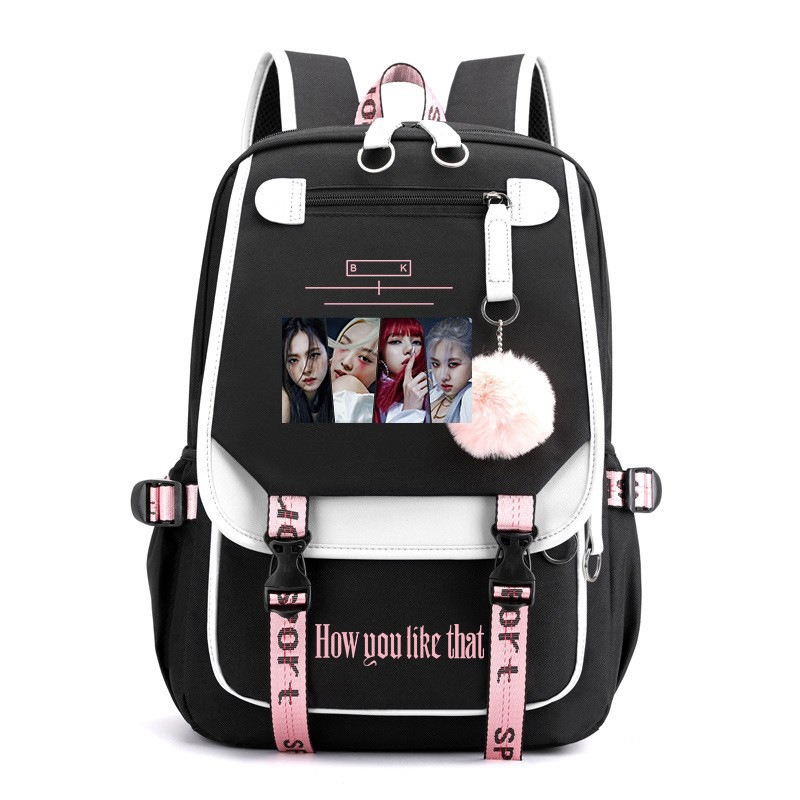 Ransel Kapasitas Besar Motif H - Travel Accessories Pink ulasan dan harga