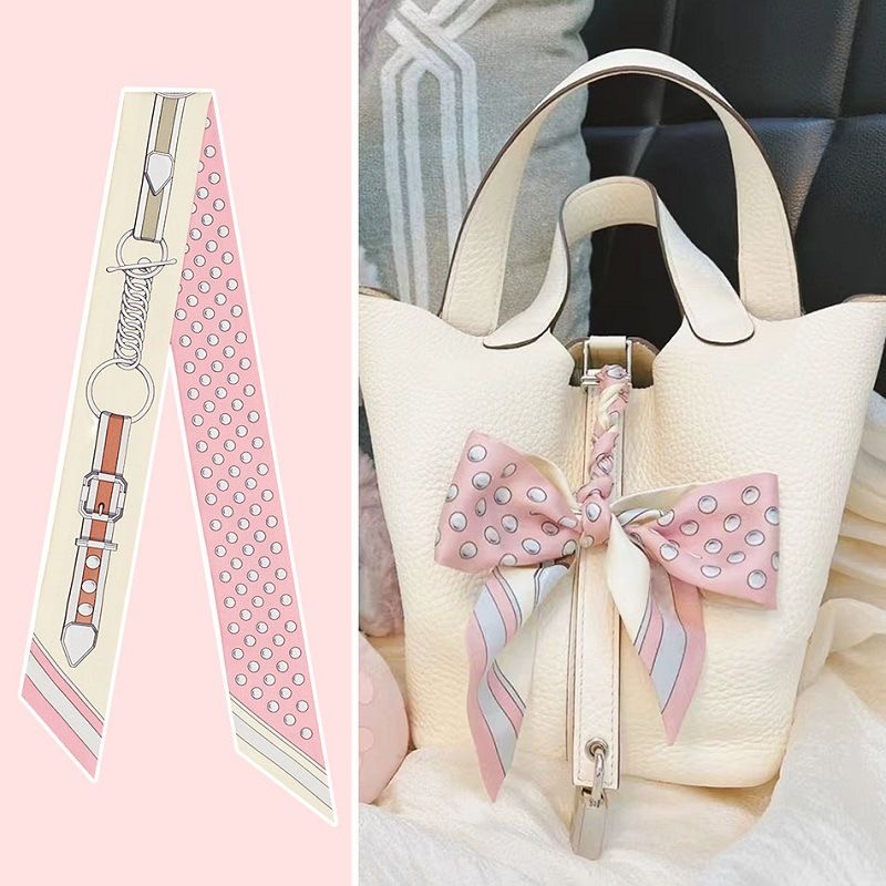 Tas Syal Polka Dot Merah Muda  - Travel Accessories Pink ulasan dan harga