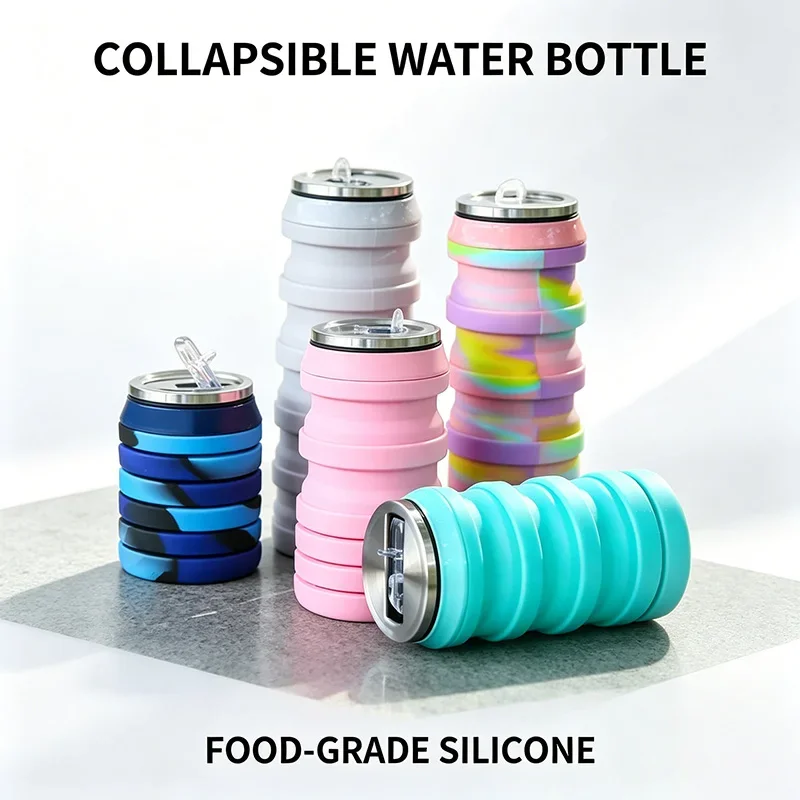 Botol Air Silikon Retractable  - Water Bottle Collapsible ulasan dan harga