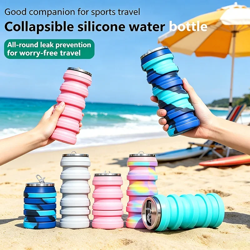 Botol Air Silikon Retractable  - Water Bottle Collapsible ulasan dan harga