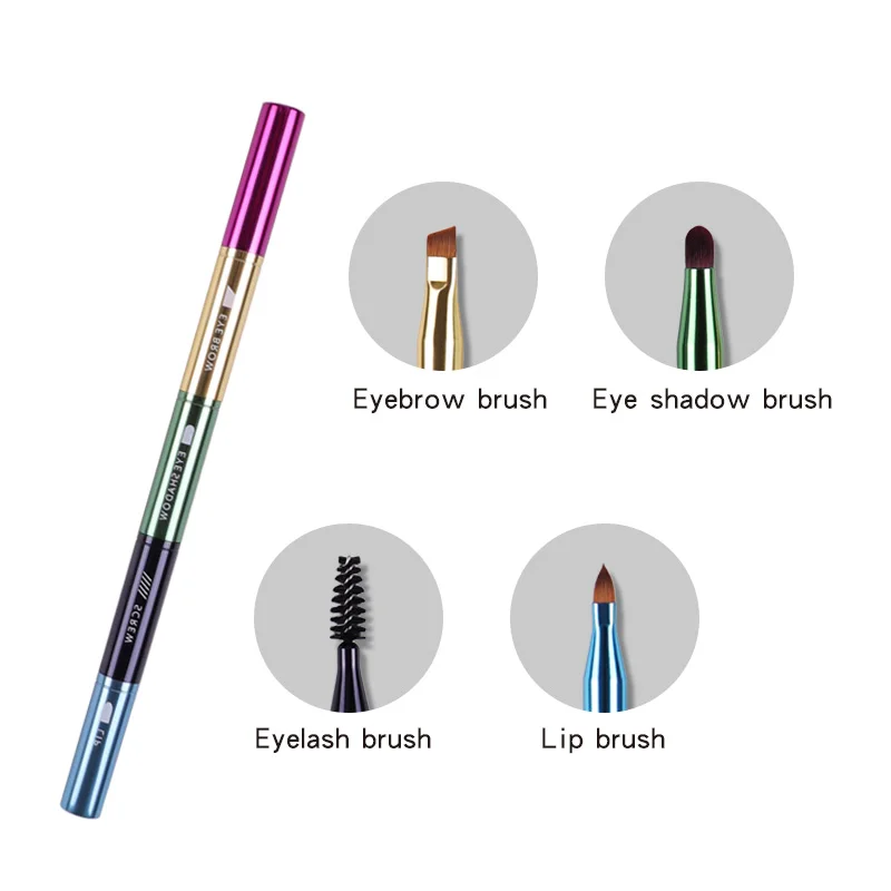 4 in 1 sikat Mata Bibir perjal - Travel Accessories Needed ulasan dan harga