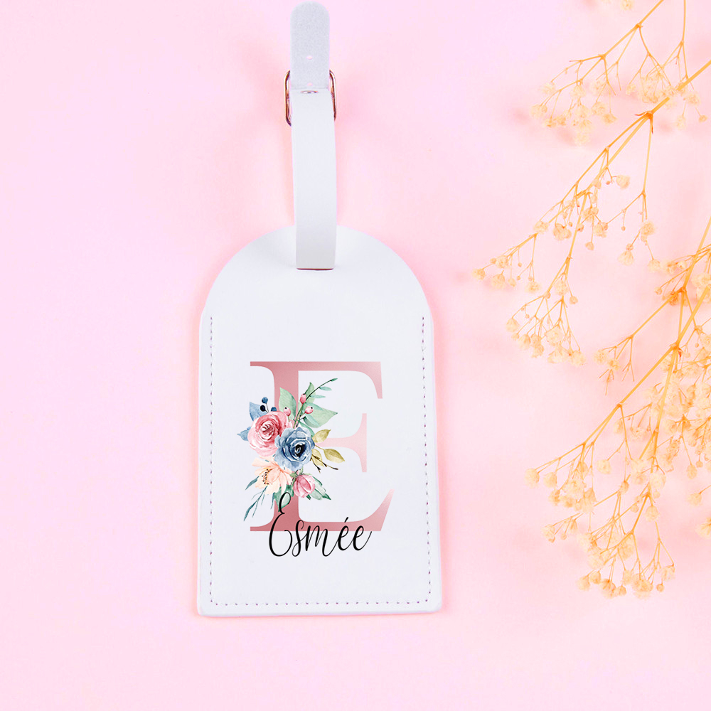 Tag bagasi kulit Pu nama kusto - Travel Accessories Gifts For Her ulasan dan harga