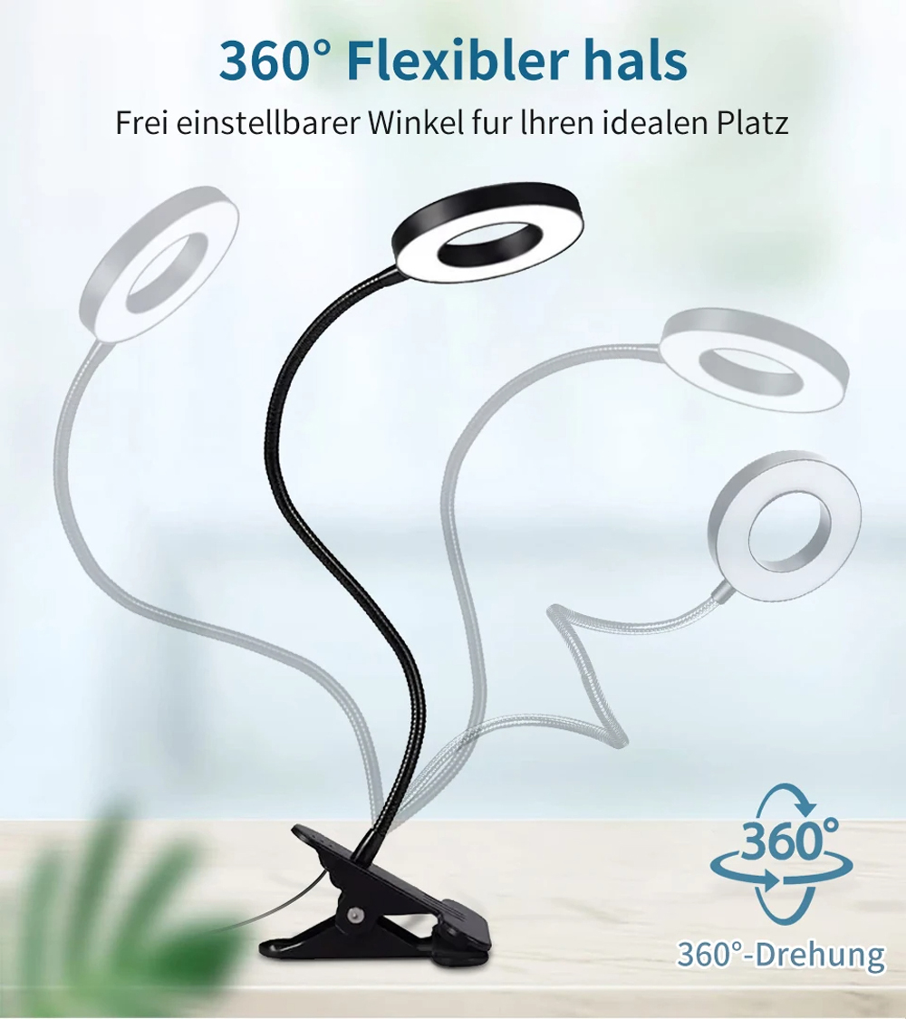 Lampu Baca LED Clip-on 3 Mode  - Book Light Flexible ulasan dan harga