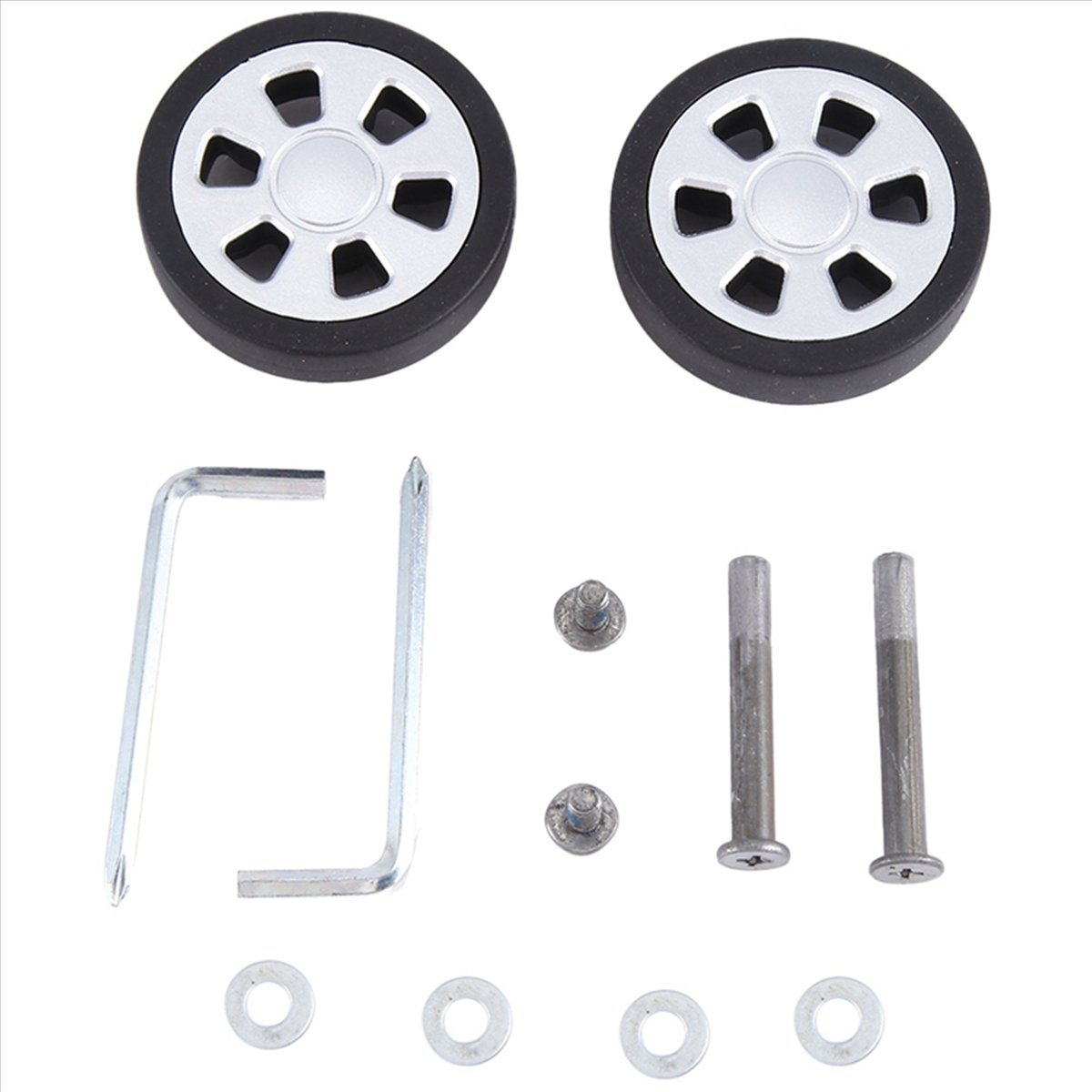 ABQR 55x13mm Set 2 Roda Pengga - Luggage Wheel Replacement ulasan dan harga
