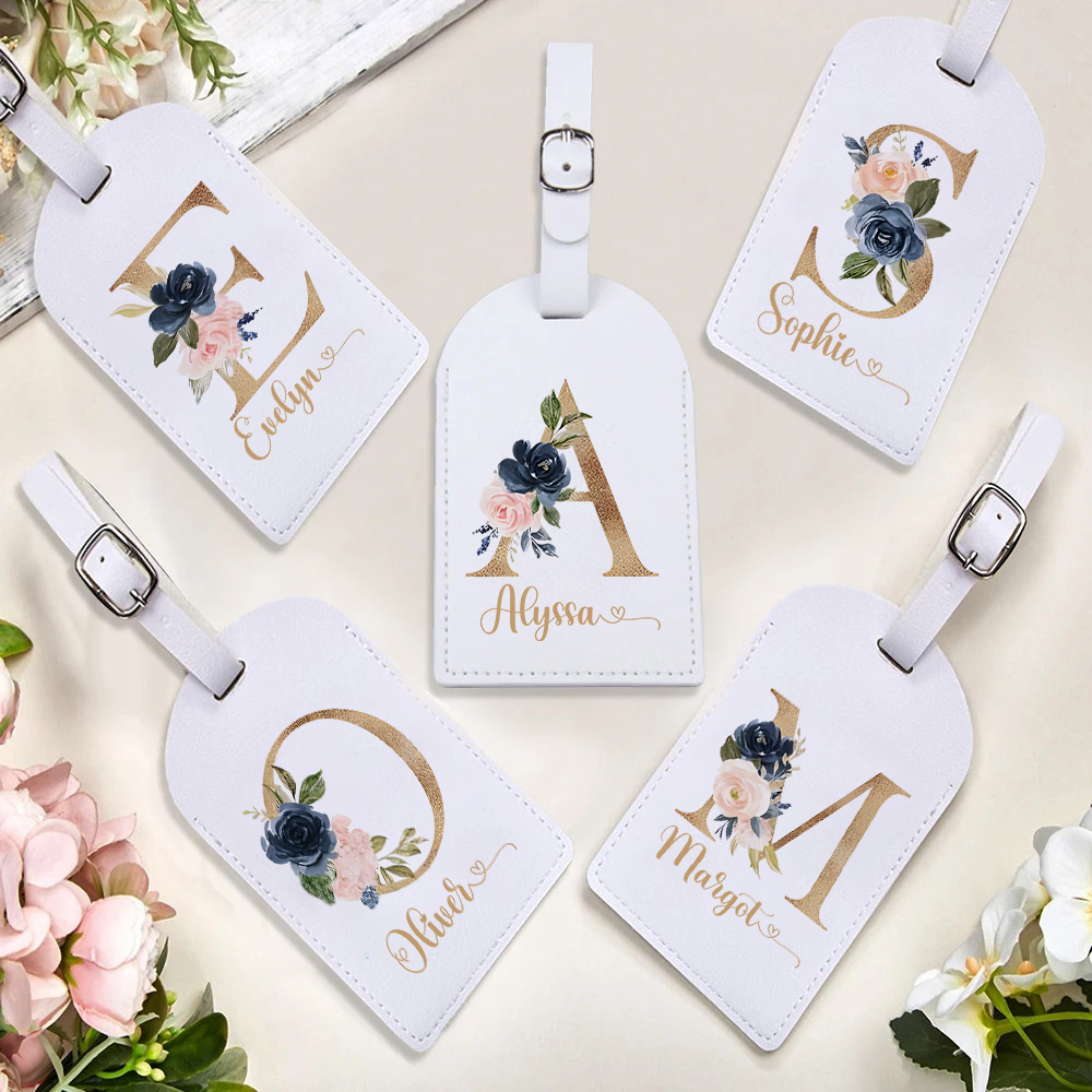 Tag bagasi Monogram pribadi di - Travel Accessories Gifts For Her ulasan dan harga