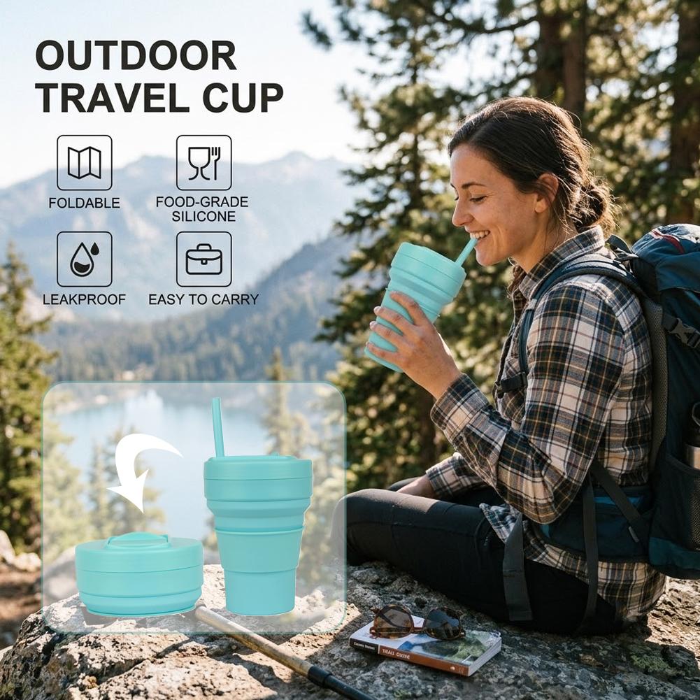 Cangkir Kopi Silikon Dapat Dil - Water Bottle Collapsible ulasan dan harga
