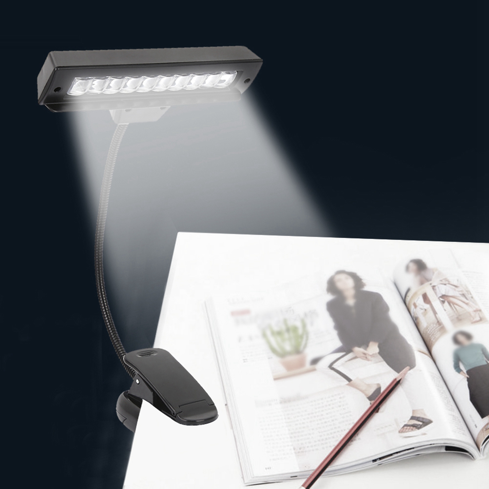 Lampu Klip Musik Portabel untu - Book Light Flexible ulasan dan harga