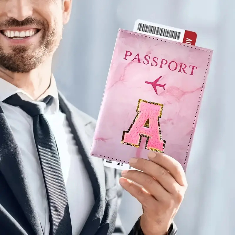 Tempat Paspor Kulit PU Warna P - Travel Accessories Pink ulasan dan harga