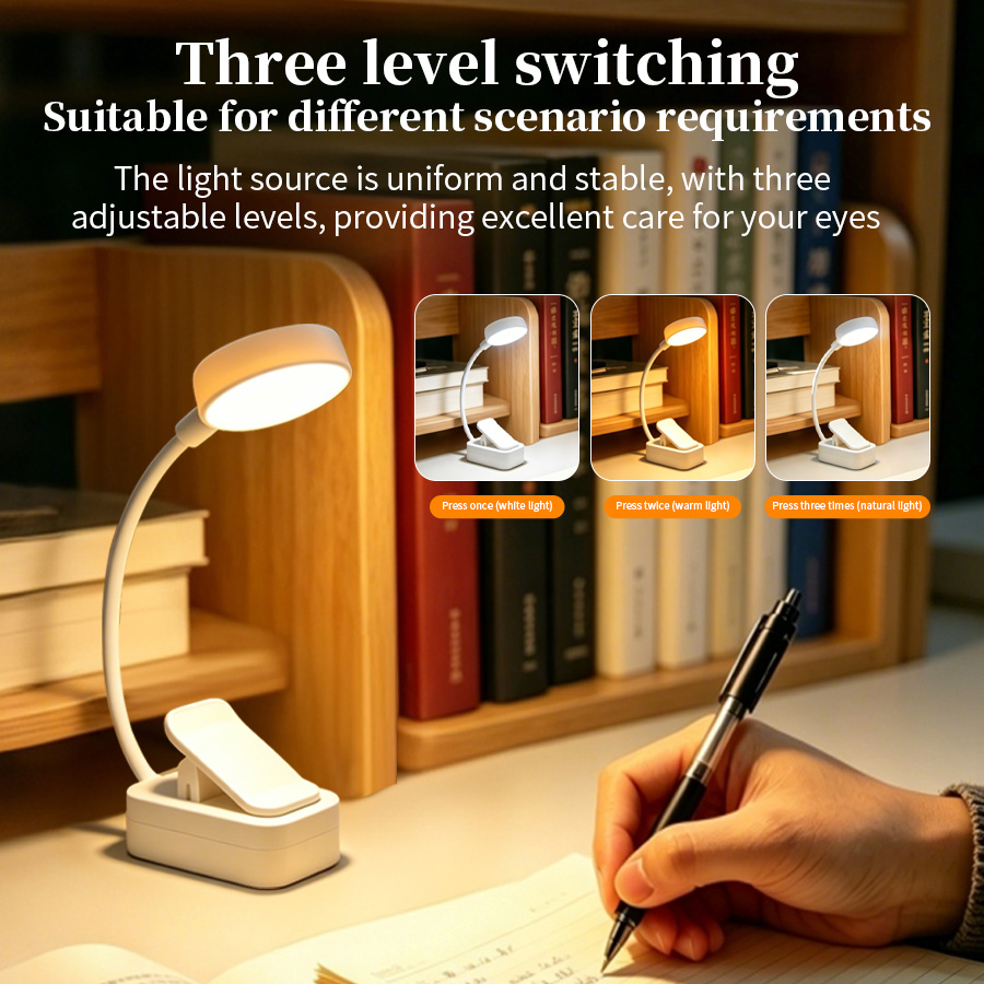 Lampu Meja LED Isi Ulang, Lamp - Book Light Flexible ulasan dan harga