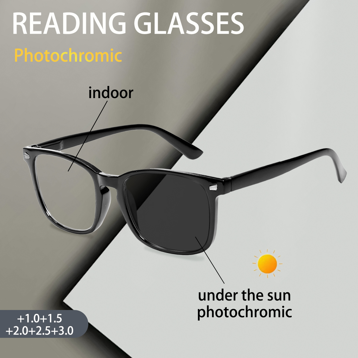 Kacamata Baca Fotokromik untuk - Book Light Flexible ulasan dan harga