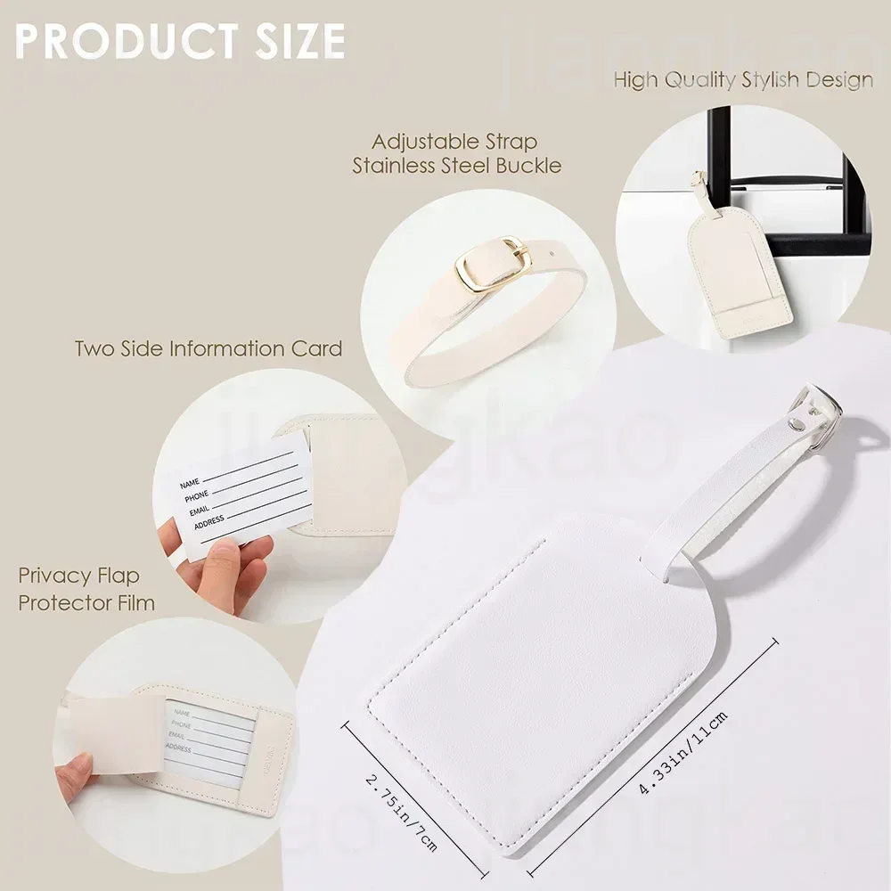 Tag Bagasi PU Yang Dipersonali - Travel Accessories Gifts For Her ulasan dan harga