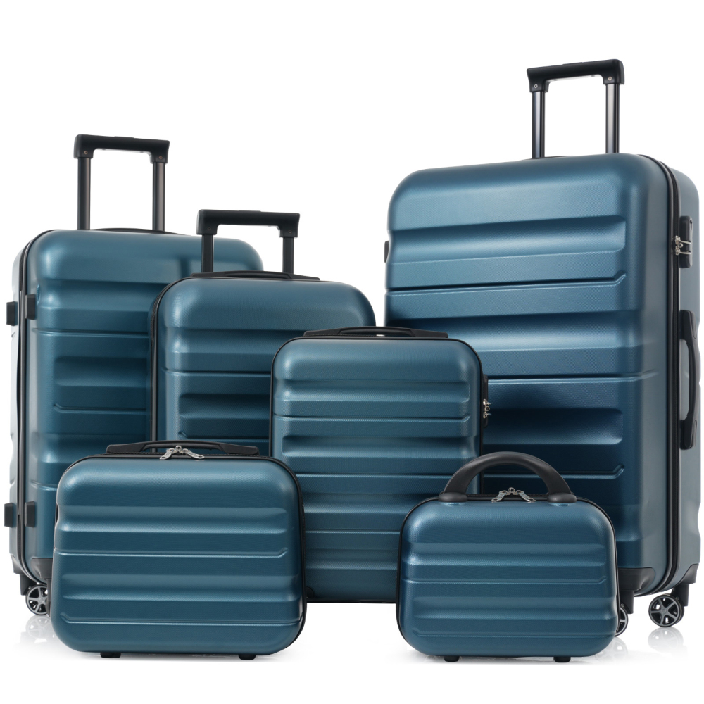Set Koper 6-Piece ABS Hardshel - Luggage Wheel Replacement ulasan dan harga