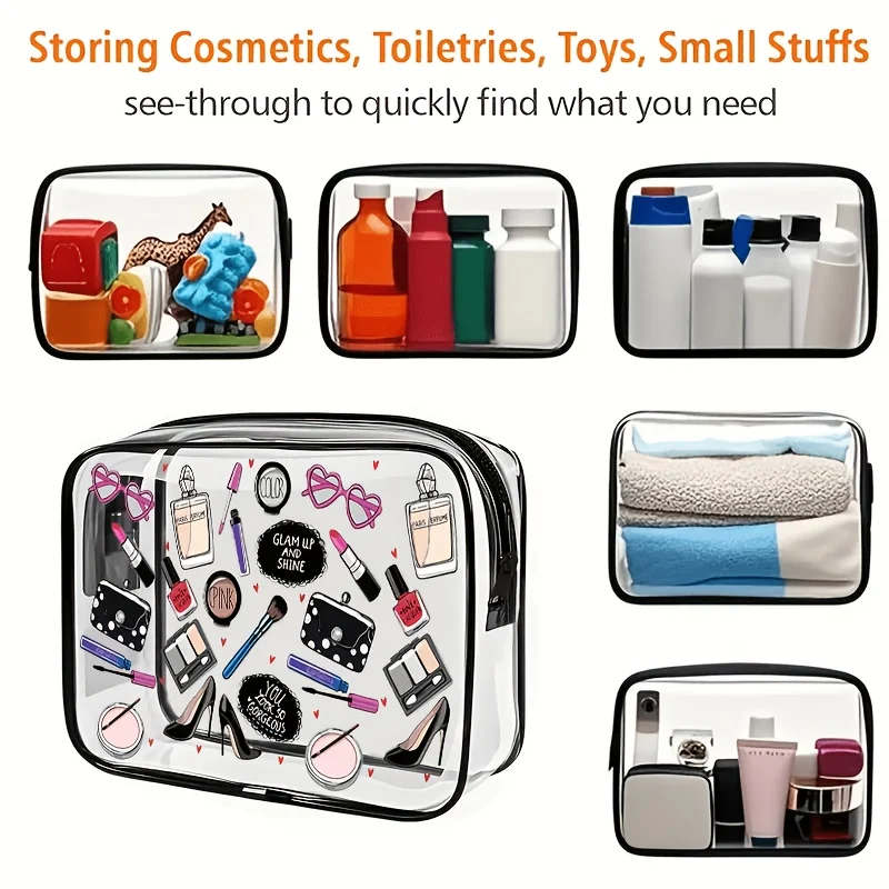 1 Buah Tas Rias Bening Transpa - Toiletry Bag Tsa ulasan dan harga