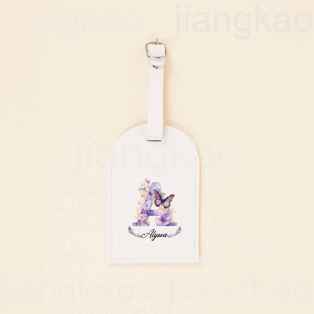 Personalisasi huruf bunga Tag  - Travel Accessories Gifts For Her ulasan dan harga