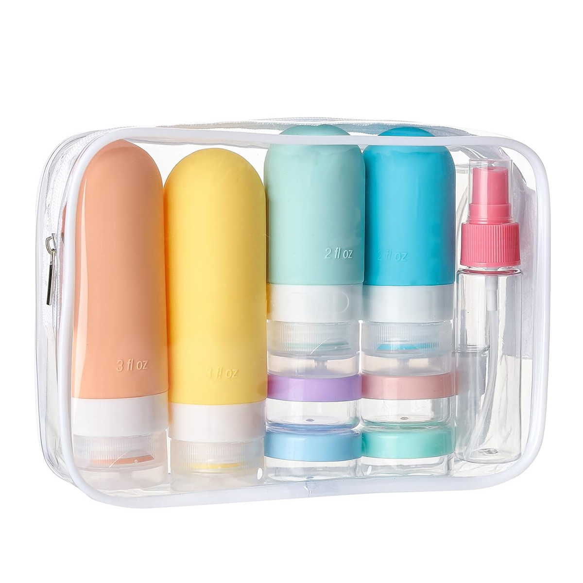 Set botol perjalanan anti boco - Toiletry Bag Tsa ulasan dan harga