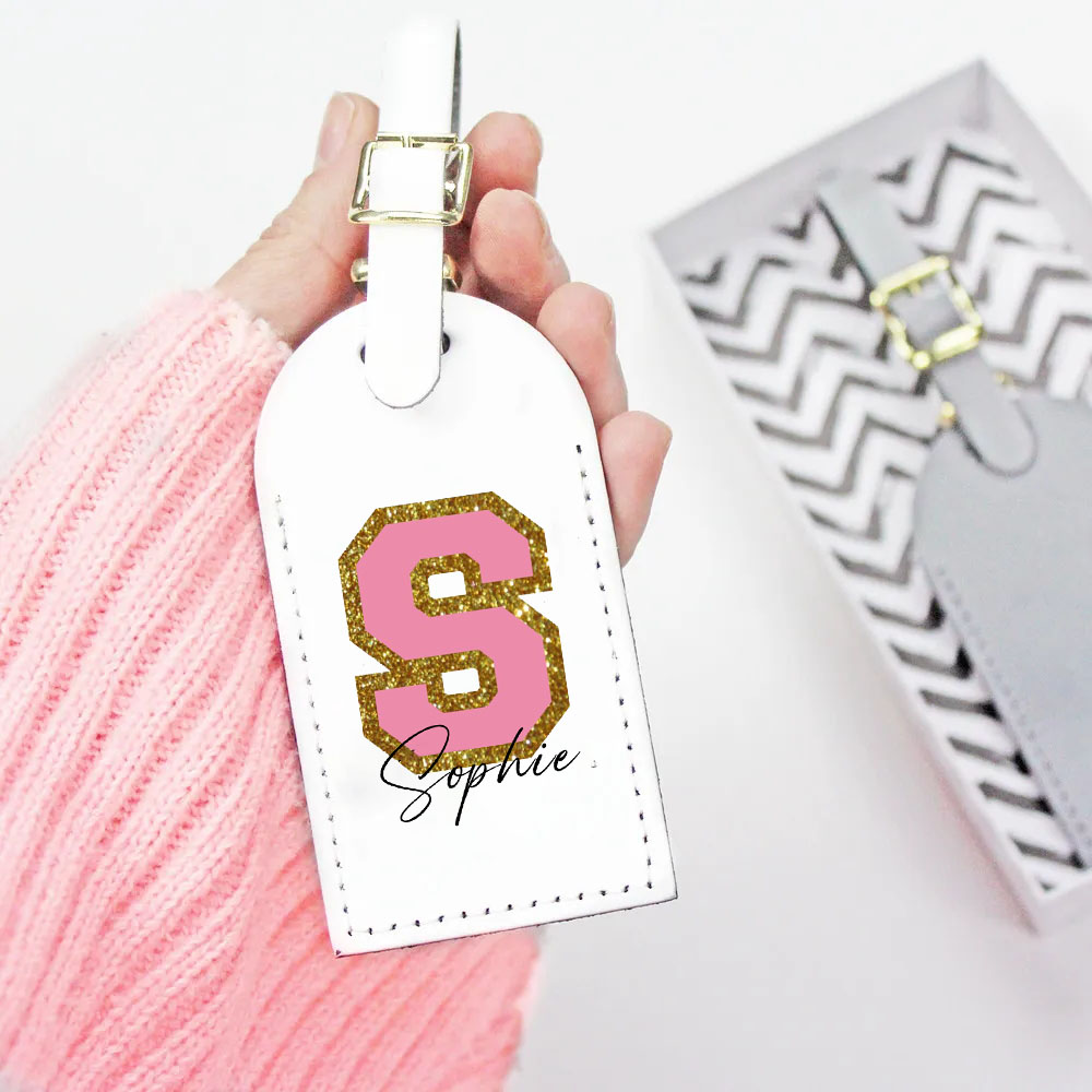 Tag bagasi Monogram pribadi di - Travel Accessories Gifts For Her ulasan dan harga